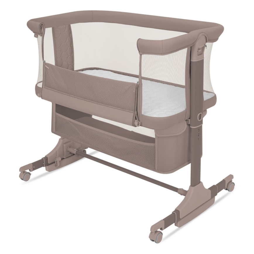 Lionelo - JODIE 3-i-1 barnsäng, beige/taupe
