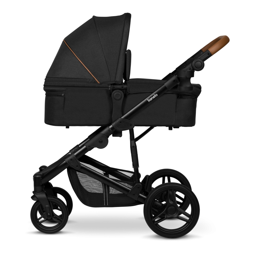 Lionelo - Kombinationsvagn 3-i-1 MARI TOUR Svart Onyx