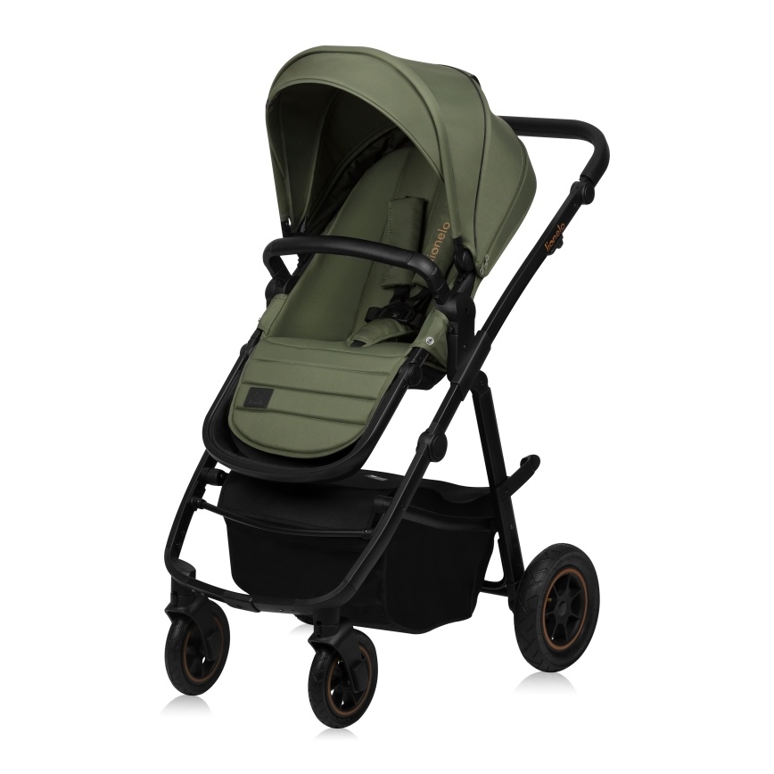 Lionelo - kombinerad 2-i-1 barnvagn AMBER PLUS Green Forest