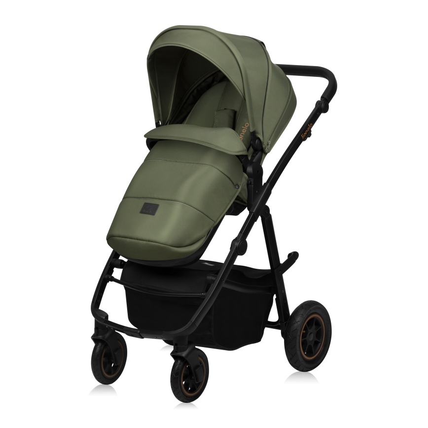 Lionelo - kombinerad 2-i-1 barnvagn AMBER PLUS Green Forest