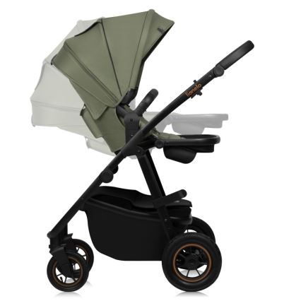 Lionelo - kombinerad 2-i-1 barnvagn AMBER PLUS Green Forest