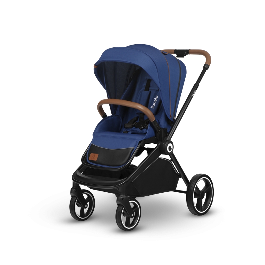 Lionelo - Kombinerad 2-i-1-barnvagn MIKA Blue Navy