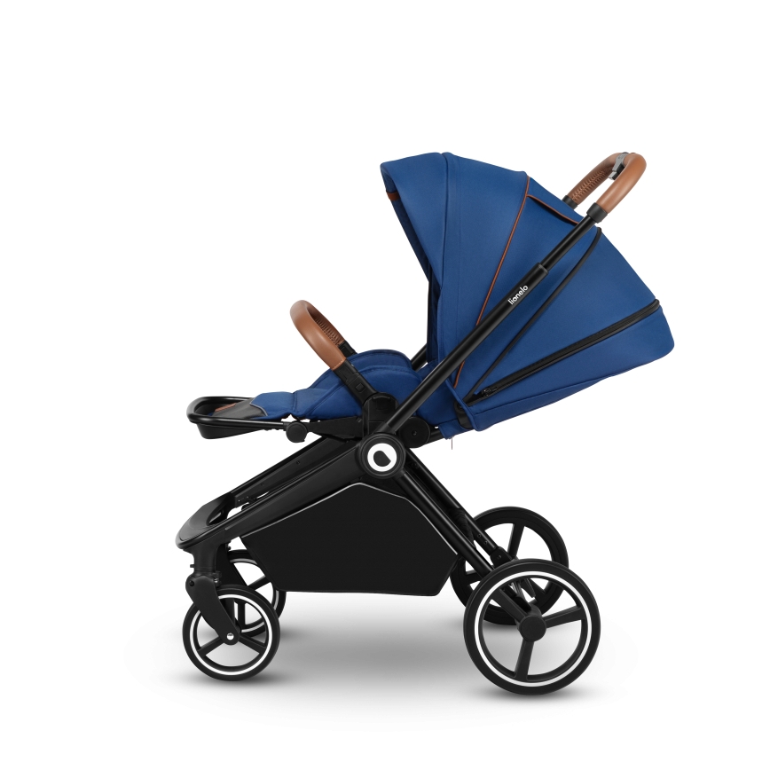 Lionelo - Kombinerad 2-i-1-barnvagn MIKA Blue Navy