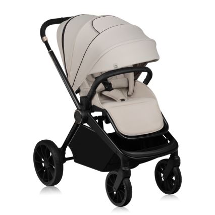 Lionelo - Kombinerad 2-i-1-barnvagn MIKA PLUS Sandbeige