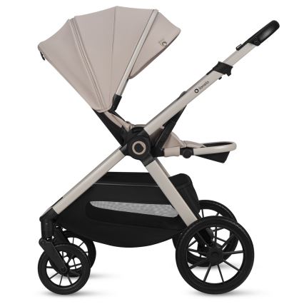 Lionelo - Kombinerad 3-i-1 barnvagn LAYLA Beige Sand