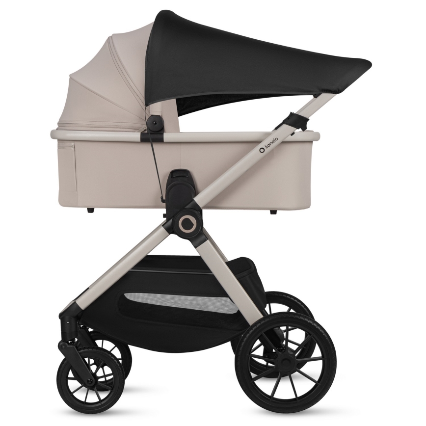 Lionelo - Kombinerad 3-i-1 barnvagn LAYLA Beige Sand