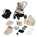 Lionelo - Kombinerad 3-i-1-barnvagn MERIL Sandbeige