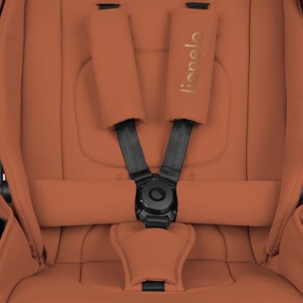 Lionelo - Kombinerad 3-i-1-barnvagn MIKA PLUS Rostbrun