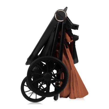 Lionelo - Kombinerad 3-i-1-barnvagn MIKA PLUS Rostbrun