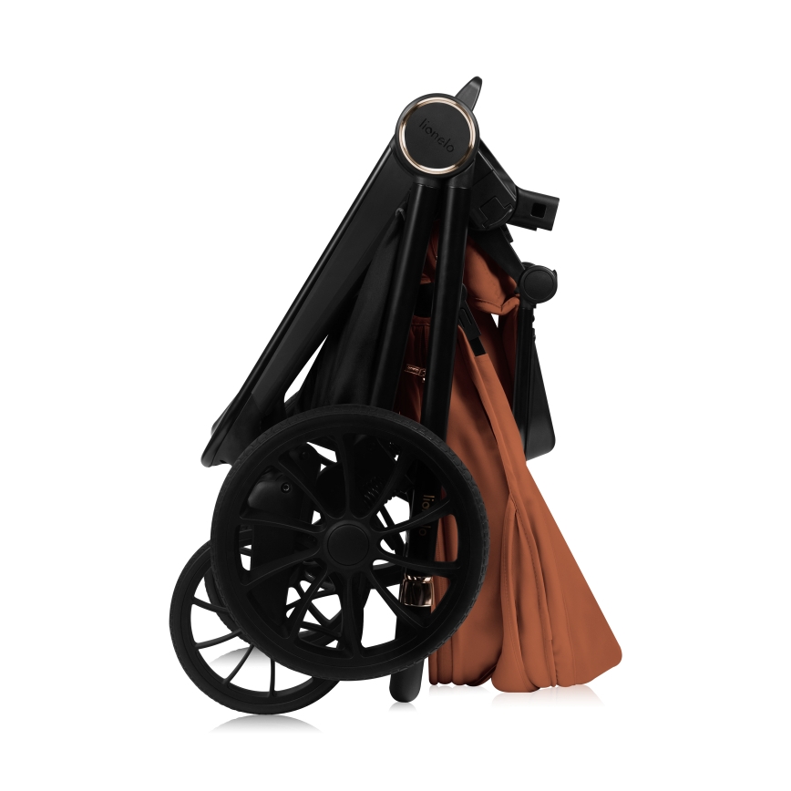 Lionelo - Kombinerad 3-i-1-barnvagn MIKA PLUS Rostbrun