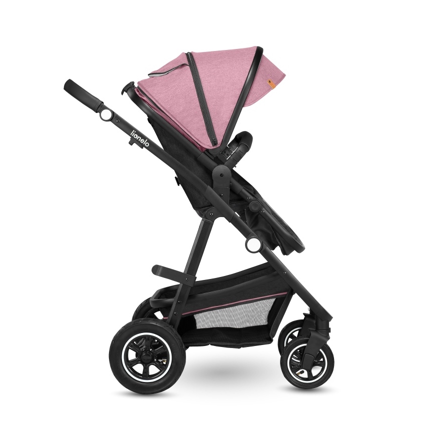 Lionelo - Kombinerad barnvagn 2-i-1 AMBER Pink Rose