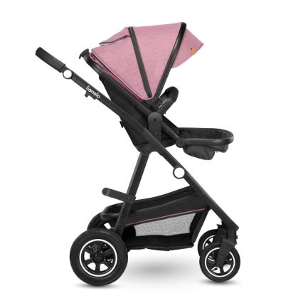 Lionelo - Kombinerad barnvagn 2-i-1 AMBER Pink Rose