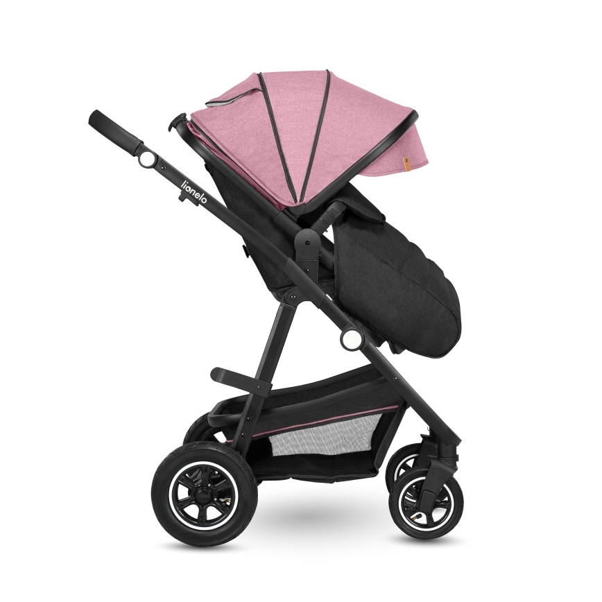 Lionelo - Kombinerad barnvagn 2-i-1 AMBER Pink Rose
