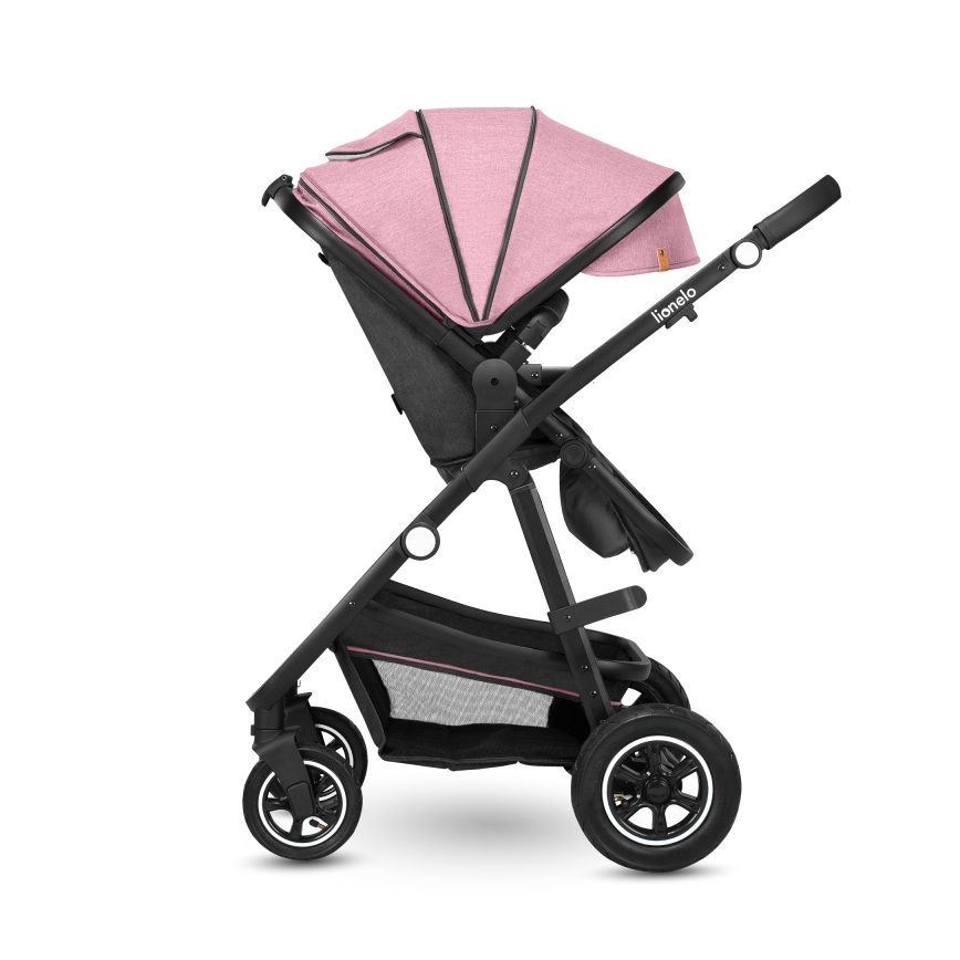Lionelo - Kombinerad barnvagn 2-i-1 AMBER Pink Rose