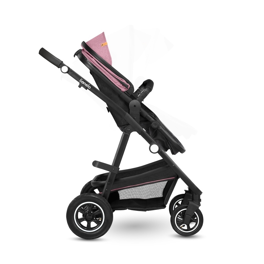 Lionelo - Kombinerad barnvagn 2-i-1 AMBER Pink Rose