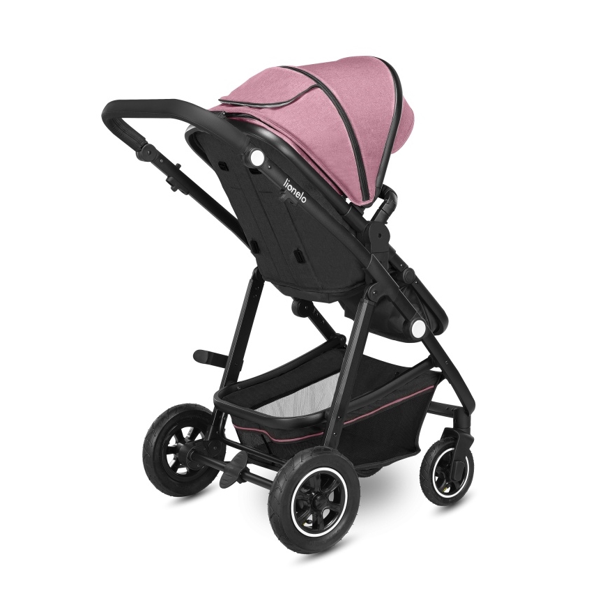 Lionelo - Kombinerad barnvagn 2-i-1 AMBER Pink Rose
