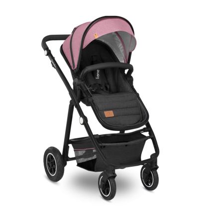 Lionelo - Kombinerad barnvagn 2-i-1 AMBER Pink Rose