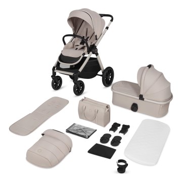 Lionelo - Kombinerad barnvagn 2 i 1 LAYLA Beige Sand