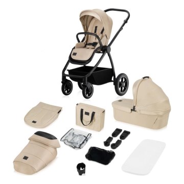 Lionelo - Kombinerad barnvagn 2-i-1 MERIL Beige Sand