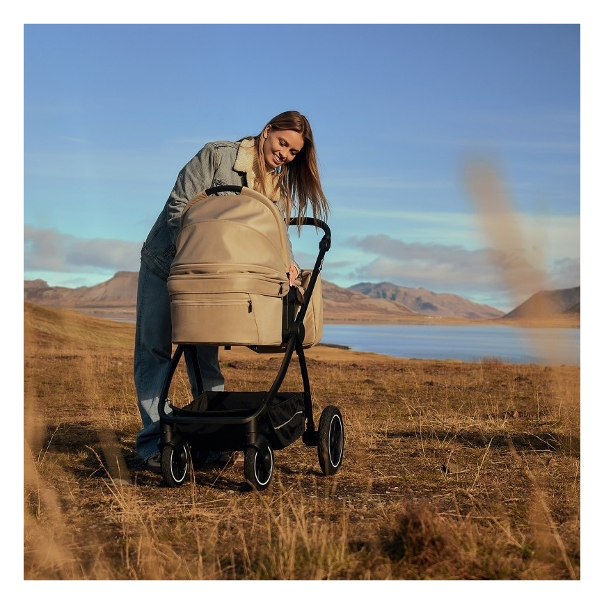 Lionelo - Kombinerad barnvagn 2-i-1 MERIL Sandbeige