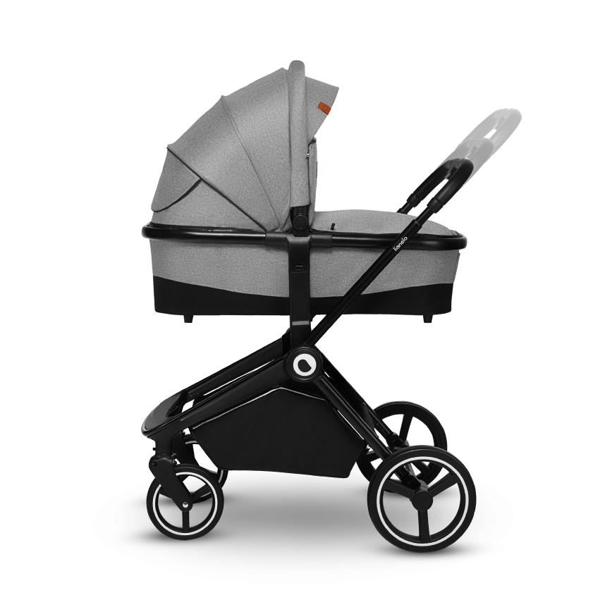 Lionelo - Kombinerad barnvagn 2-i-1 MIKA Grey Stone