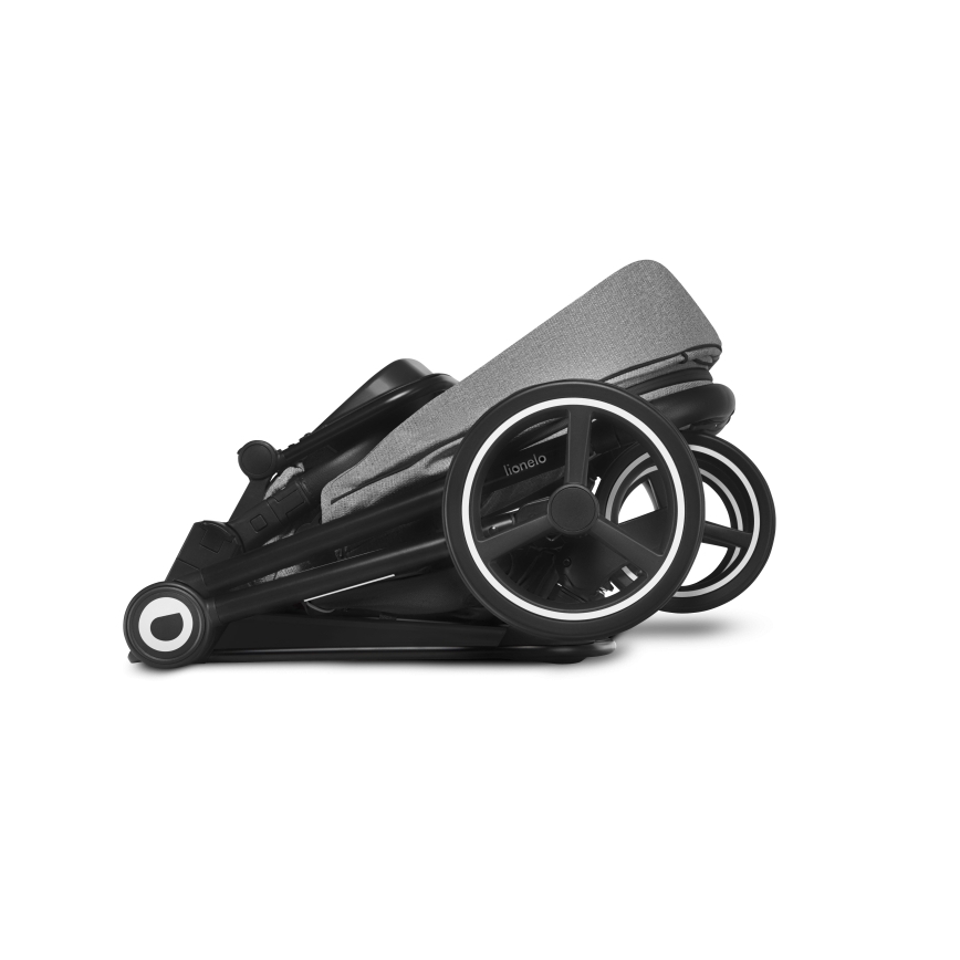 Lionelo - Kombinerad barnvagn 2-i-1 MIKA Grey Stone