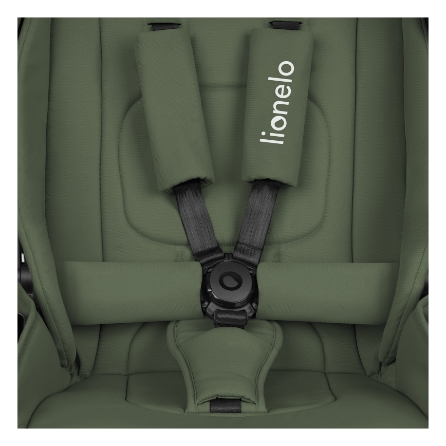 Lionelo - Kombinerad barnvagn 2-i-1 MIKA PLUS Olivgrön