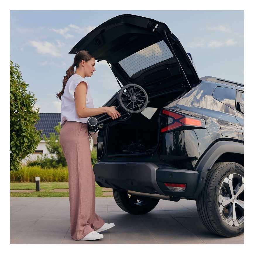 Lionelo - Kombinerad barnvagn 2-i-1 MIKA PLUS Svart Onyx