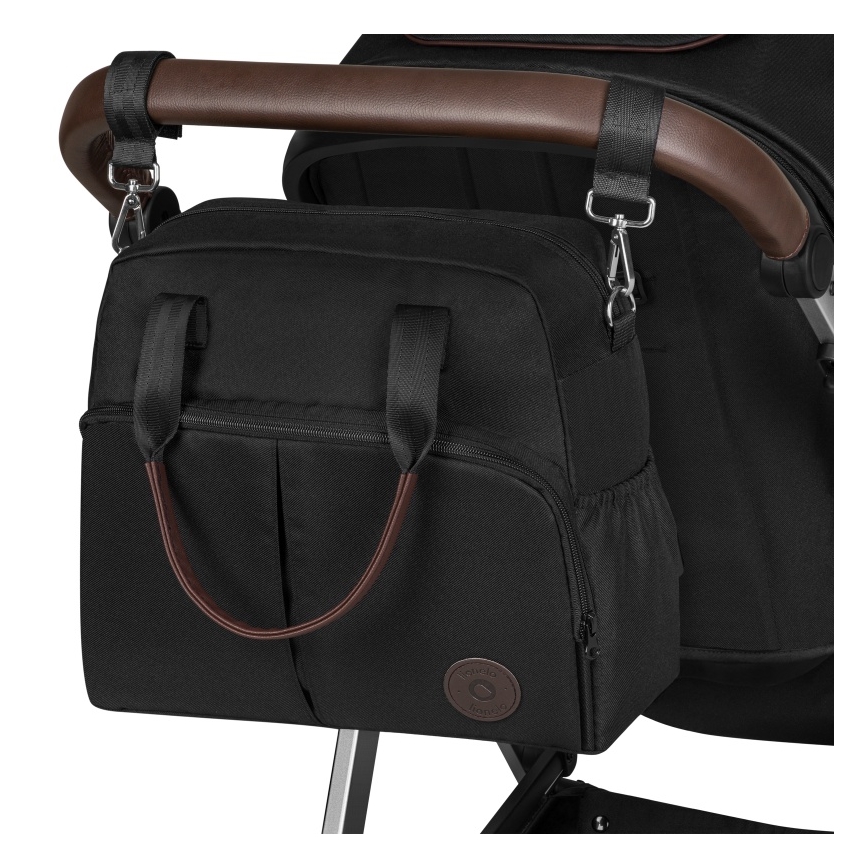 Lionelo - Kombinerad barnvagn 3-i-1 AMBER Svart/Silver