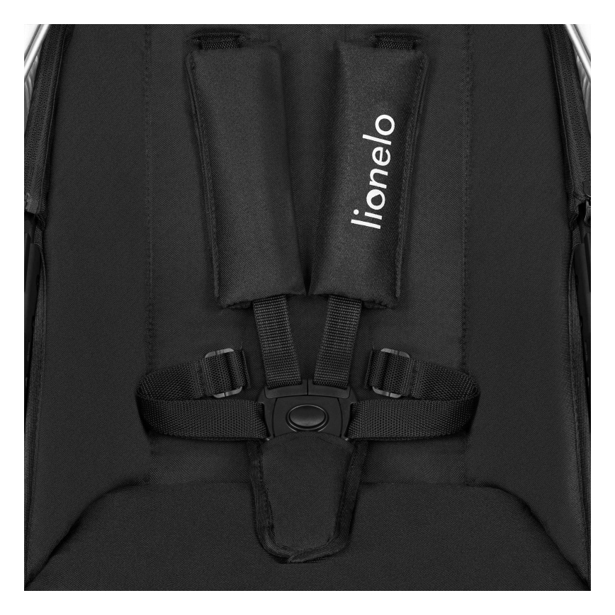 Lionelo - Kombinerad barnvagn 3-i-1 AMBER Svart/Silver