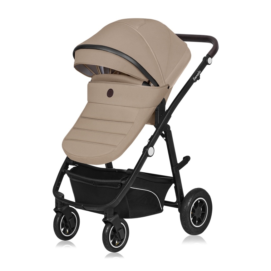 Lionelo - Kombinerad barnvagn 3-i-1 BIANKA Beige Sand