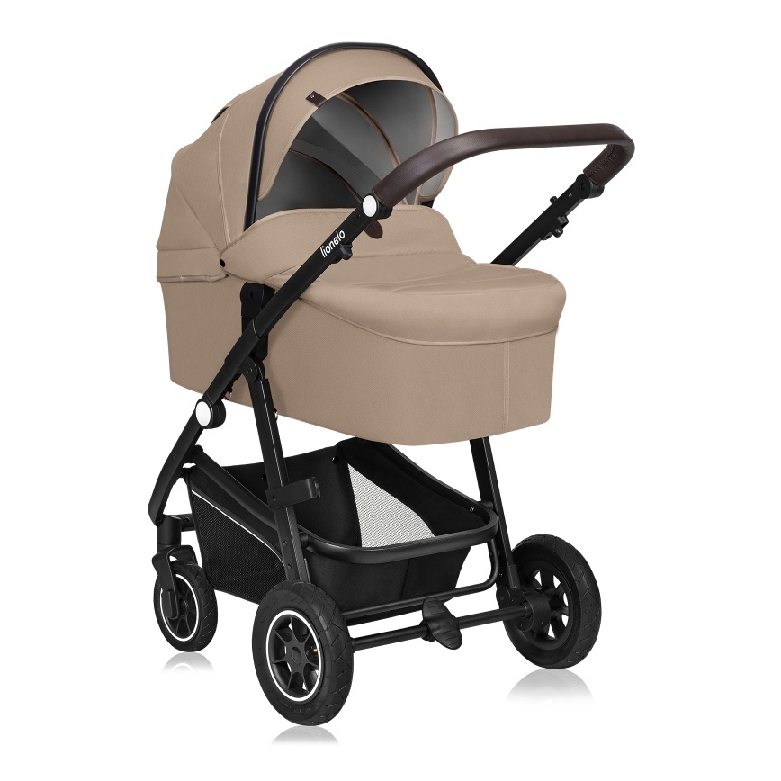 Lionelo - Kombinerad barnvagn 3-i-1 BIANKA Beige Sand