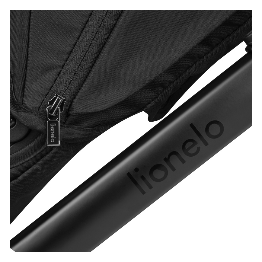 Lionelo - kombinerad barnvagn 3-i-1 LAYLA Svart Onyx