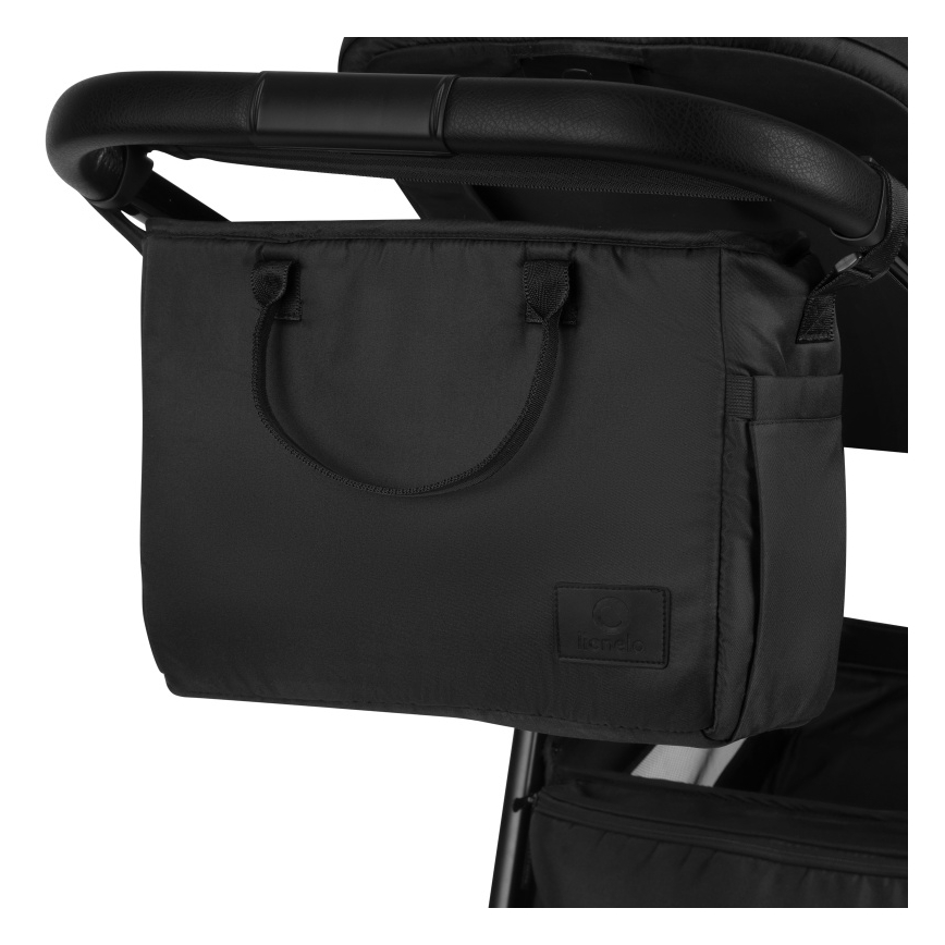 Lionelo - kombinerad barnvagn 3-i-1 LAYLA Svart Onyx