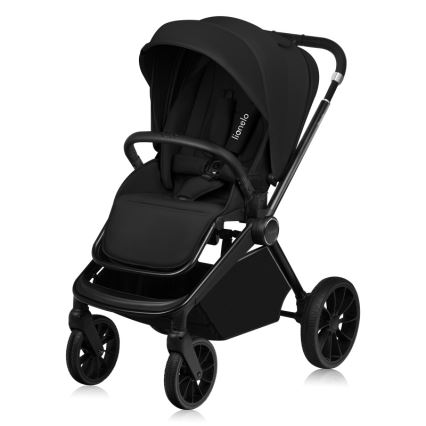 Lionelo - Kombinerad barnvagn 3-i-1 MIKA PLUS Black Onyx