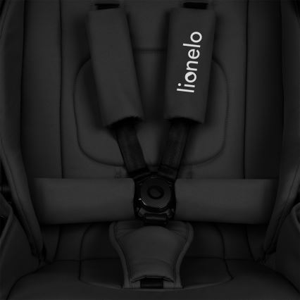 Lionelo - Kombinerad barnvagn 3-i-1 MIKA PLUS Black Onyx