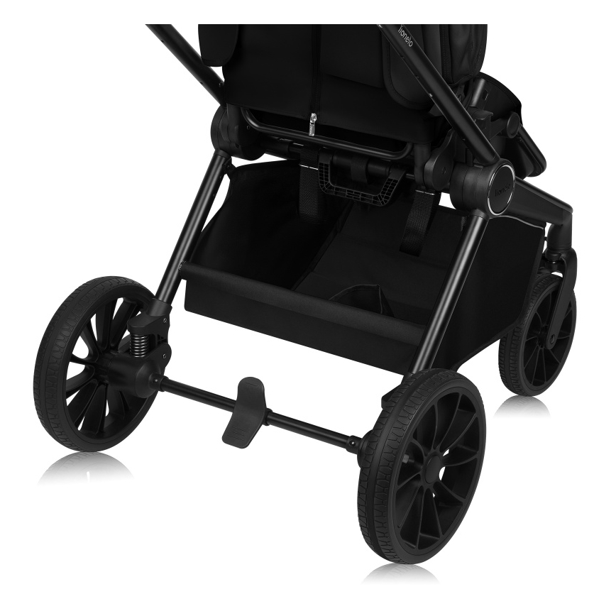 Lionelo - Kombinerad barnvagn 3-i-1 MIKA PLUS Black Onyx