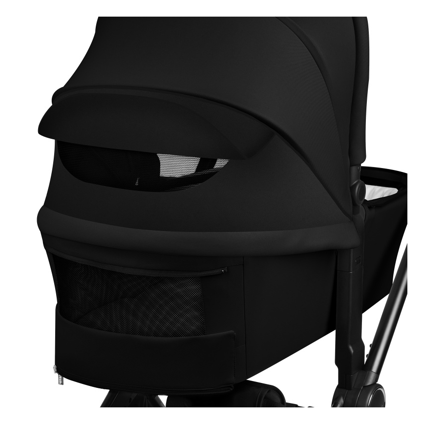 Lionelo - Kombinerad barnvagn 3-i-1 MIKA PLUS Black Onyx