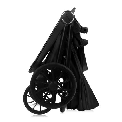Lionelo - Kombinerad barnvagn 3-i-1 MIKA PLUS Black Onyx