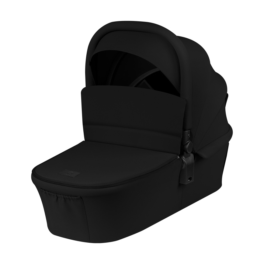 Lionelo - Kombinerad barnvagn 3-i-1 MIKA PLUS Black Onyx