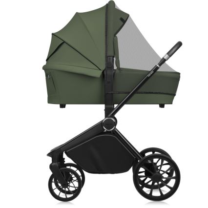 Lionelo - Kombinerad barnvagn 3-i-1 MIKA PLUS Green Olive