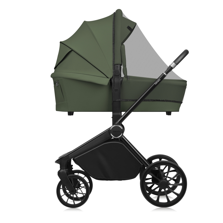 Lionelo - Kombinerad barnvagn 3-i-1 MIKA PLUS Green Olive