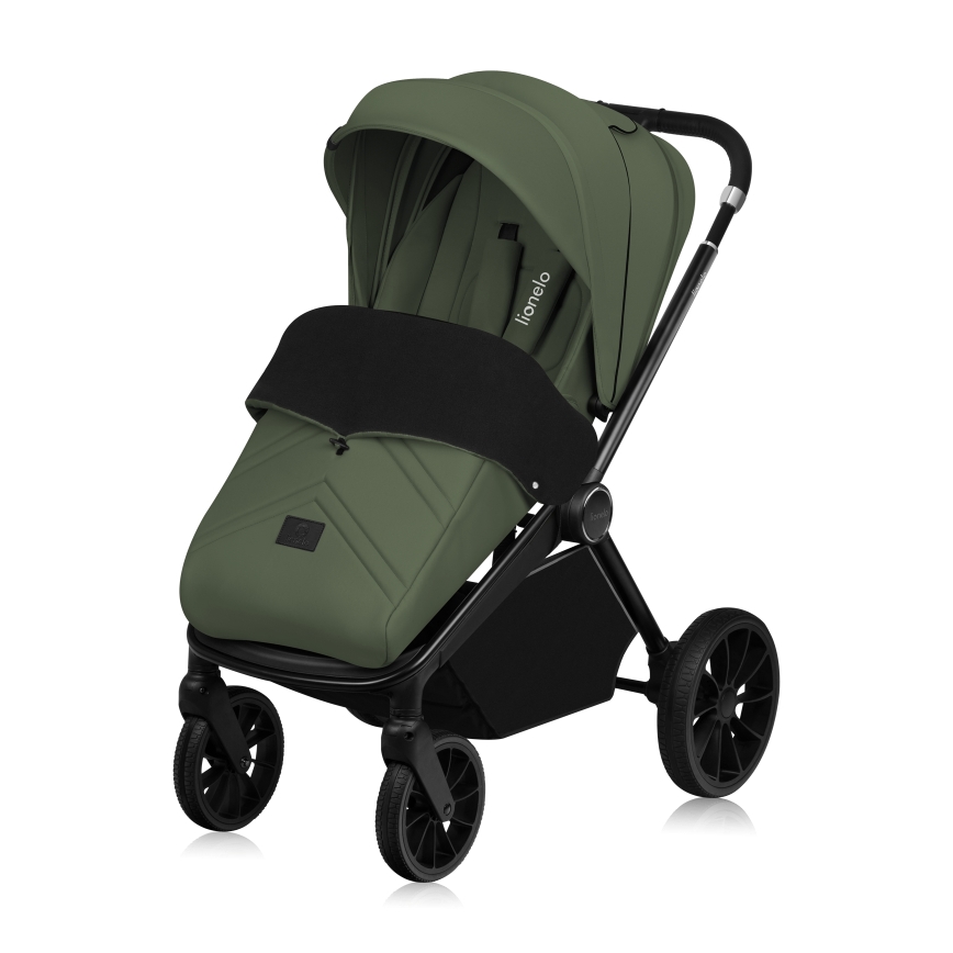 Lionelo - Kombinerad barnvagn 3-i-1 MIKA PLUS Green Olive