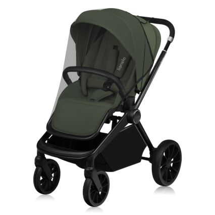 Lionelo - Kombinerad barnvagn 3-i-1 MIKA PLUS Green Olive