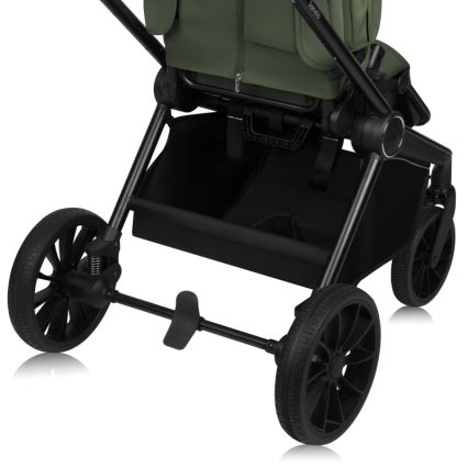 Lionelo - Kombinerad barnvagn 3-i-1 MIKA PLUS Green Olive