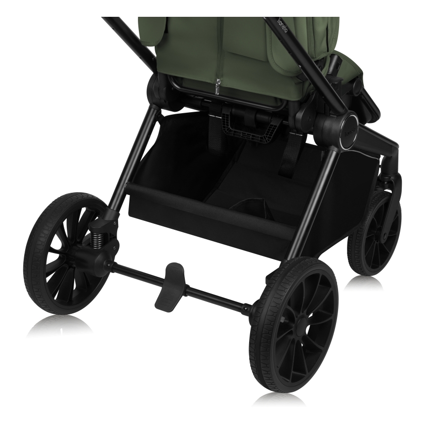 Lionelo - Kombinerad barnvagn 3-i-1 MIKA PLUS Green Olive