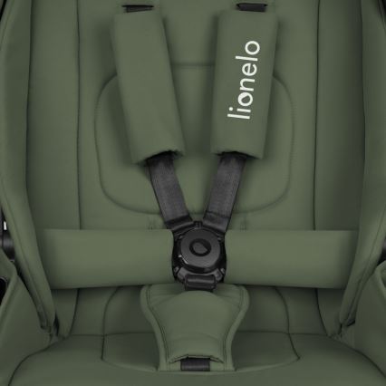 Lionelo - Kombinerad barnvagn 3-i-1 MIKA PLUS Green Olive