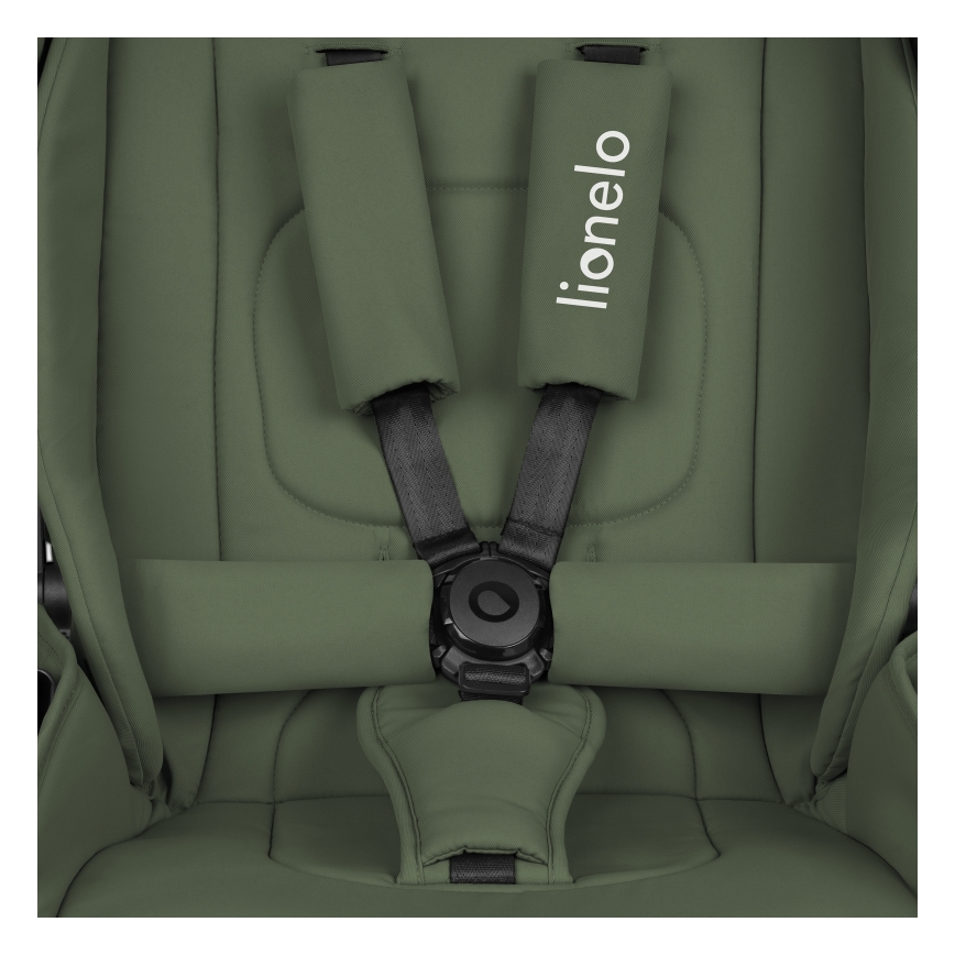 Lionelo - Kombinerad barnvagn 3-i-1 MIKA PLUS Green Olive