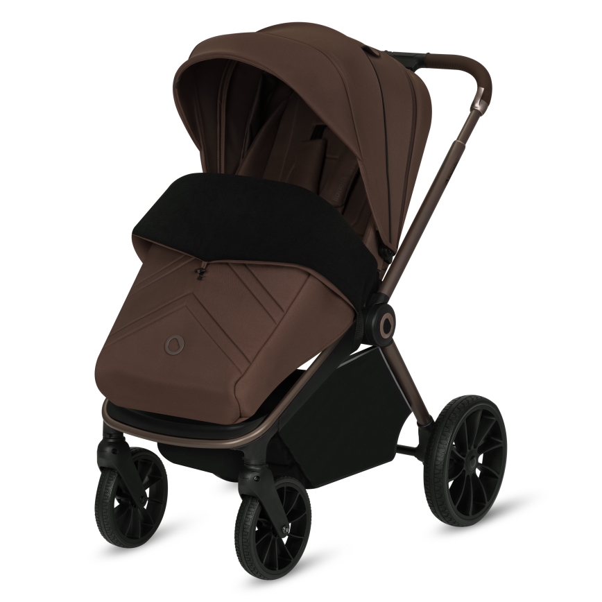 Lionelo - Kombinerad barnvagn 3-i-1 MIKA PLUS Mocha Mousse