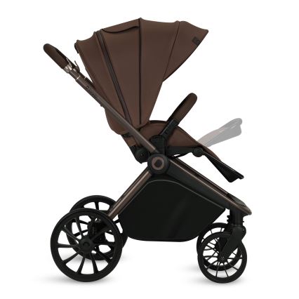 Lionelo - Kombinerad barnvagn 3-i-1 MIKA PLUS Mocha Mousse